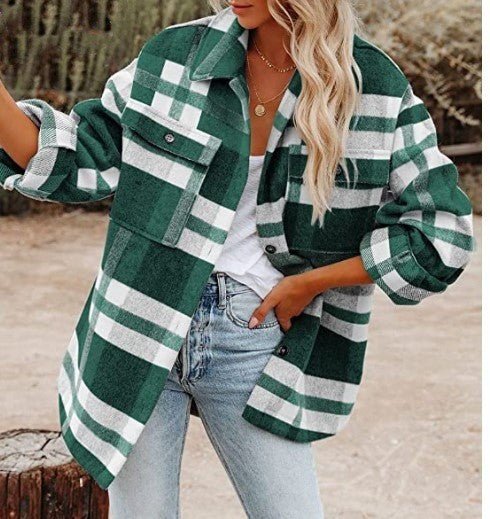 Magilsa | Elegant Plaid Shirt