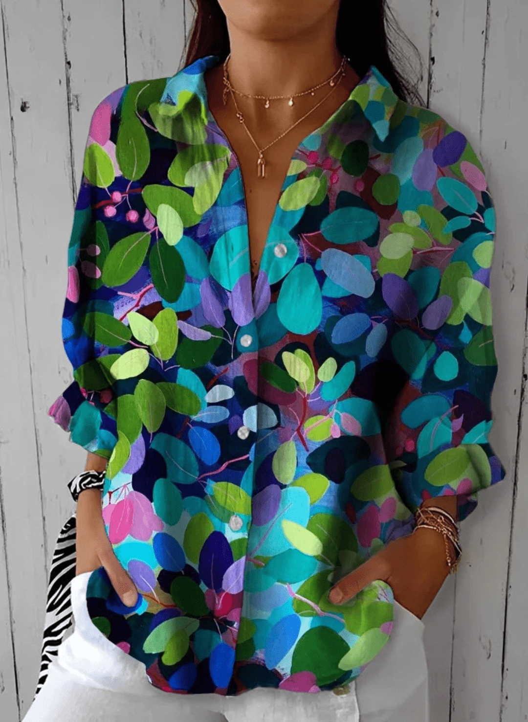 Gretta | Soft Chic Button-Up Shirt