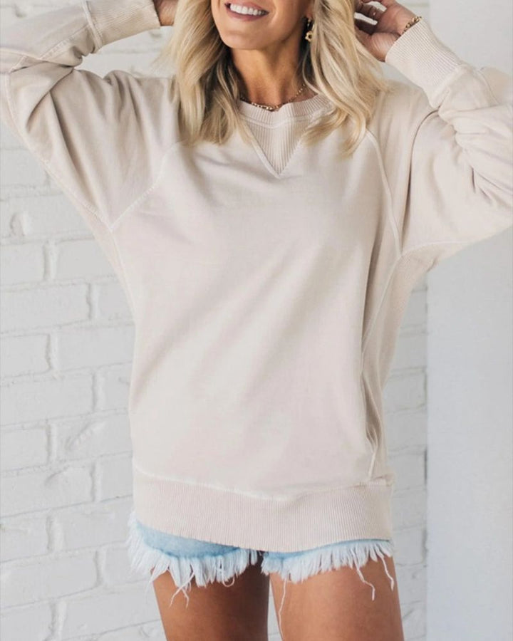 Flor | Ribbed Pocket Sweater