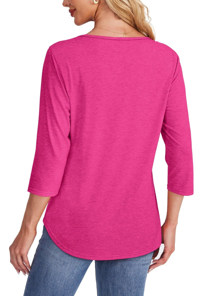 Monalisa | Pleated 3/4 Sleeve Top