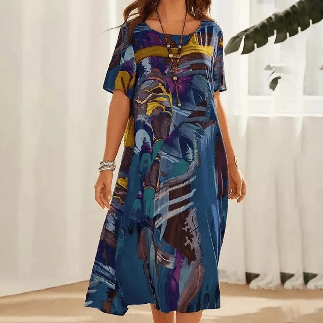 Yassina | Chic Printed Dress