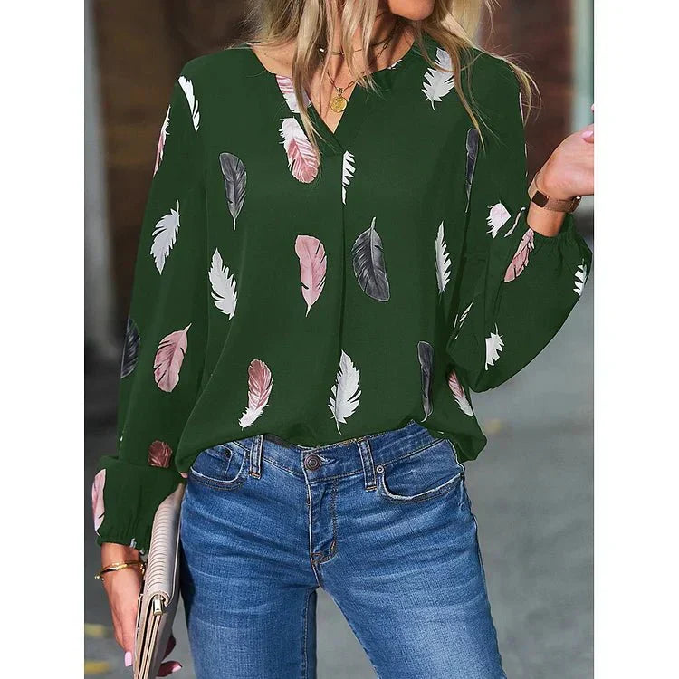 Gracey | Feather Print Tee