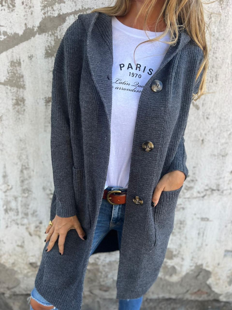 Rosalie | Chic Long Knit Cardigan
